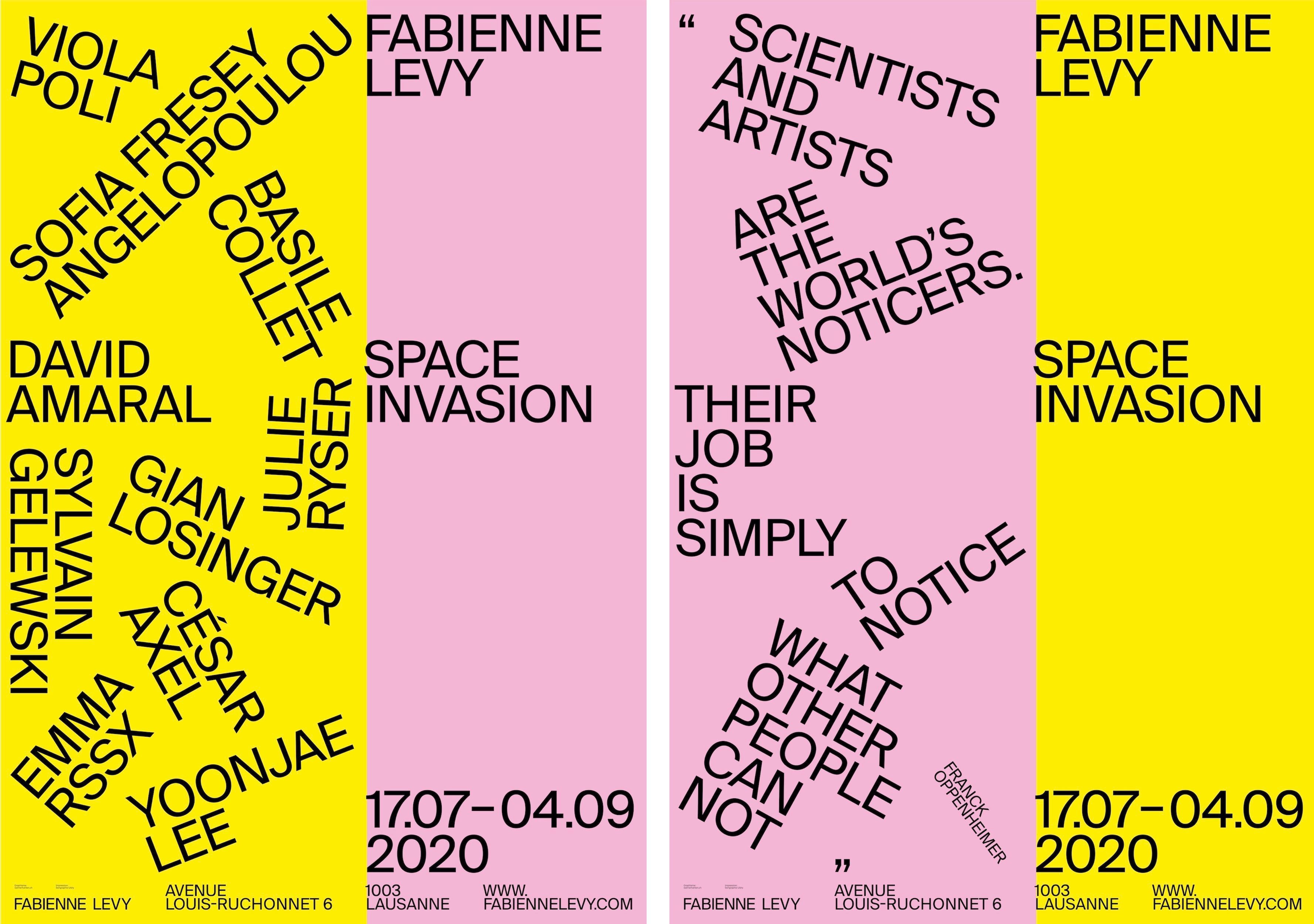 Space Invasion - Show & Statement Posters